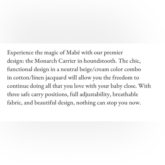 MABE The Monarch Carrier in Houndstooth - Picture 7 of 8